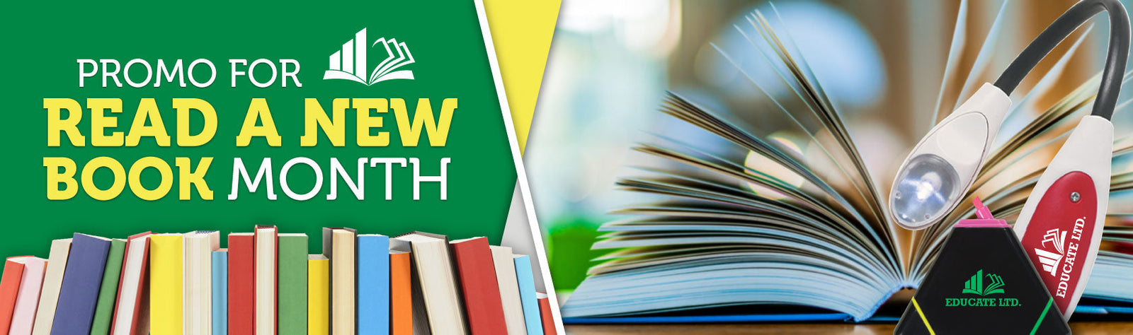 Promo for Read a New Book Month