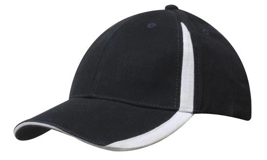6 Panel BHC Cap with Inserts On Peak & Crown - Custom Embroidered -