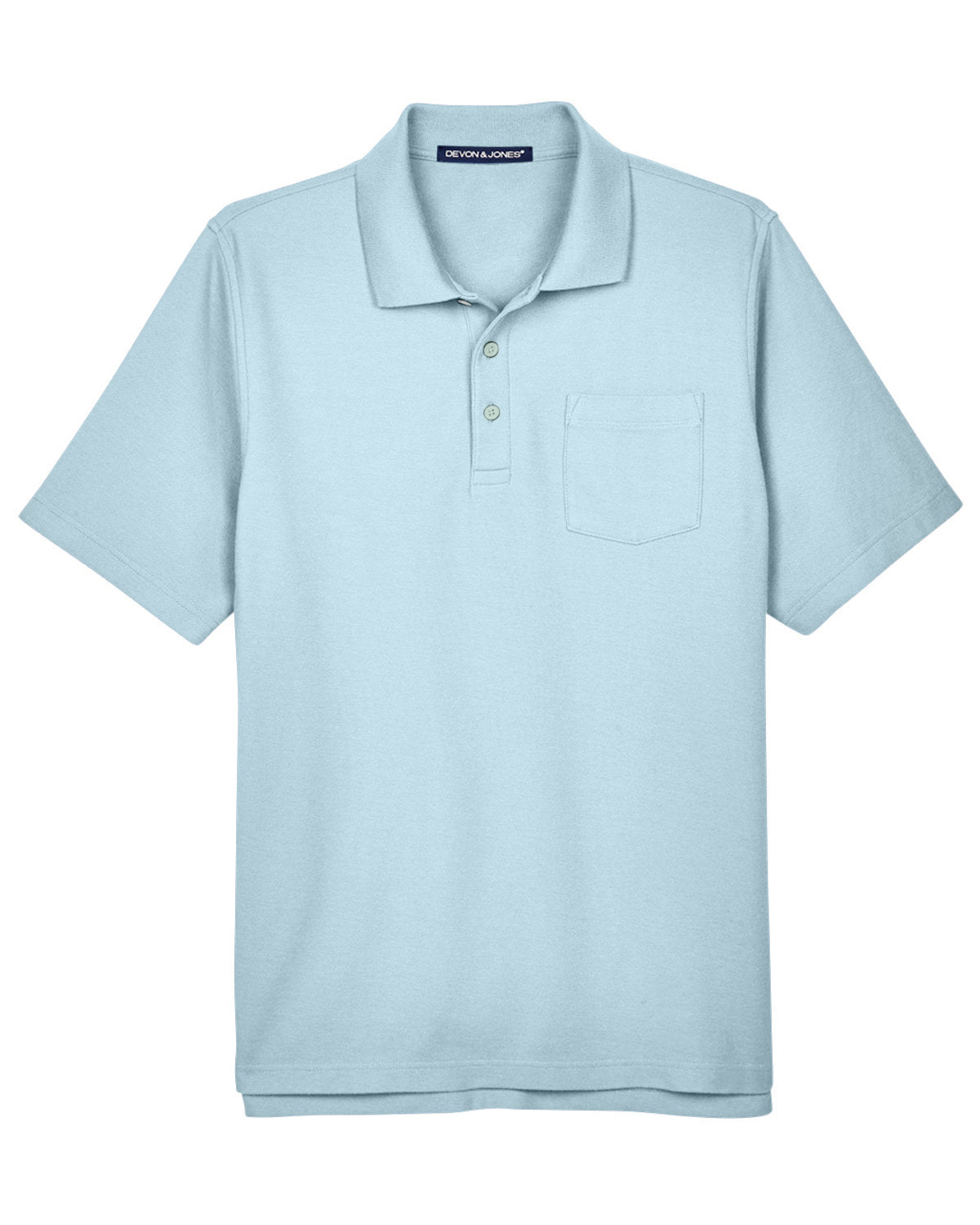 Devon & Jones Men's DRYTEC20™ Performance Pocket Polo - Crystal Blue