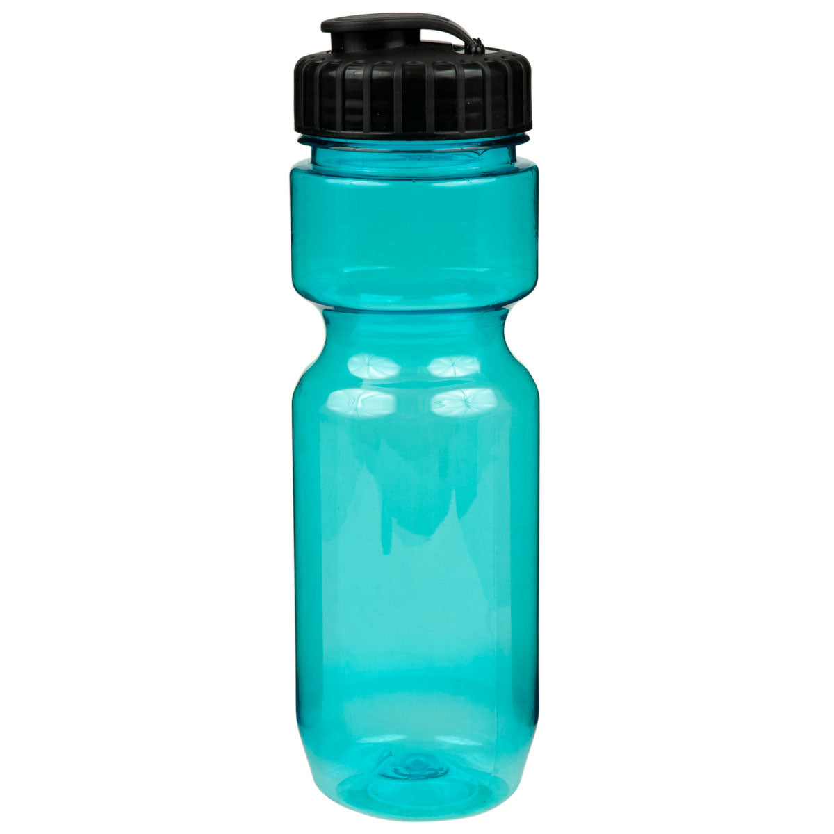 22 oz. Translucent Contour Bike Bottle - Translucent Aqua With Black Lid