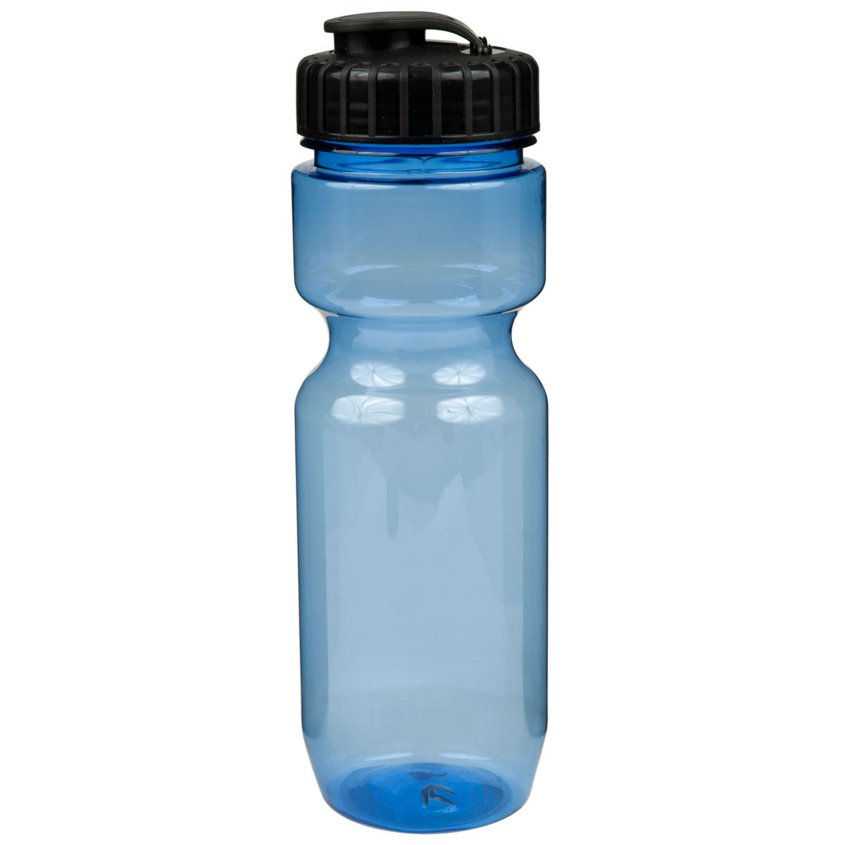 22 oz. Translucent Contour Bike Bottle - Translucent Blue With Black Lid