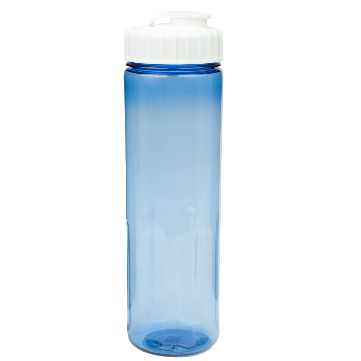 24 oz Prestige Bottle with Flip Top Lid - Translucent Blue With White Lid