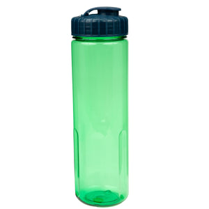 24 oz Prestige Bottle with Flip Top Lid - Translucent Green With Navy Lid