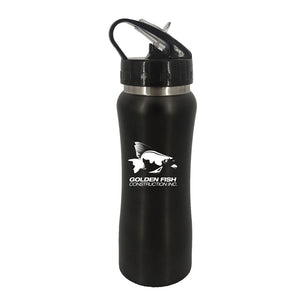 Clear Spout Water Bottle - CMSS069 - Black