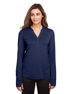 Ladies' Jaq Snap-Up Stretch Performance Pullover - Classic Navy