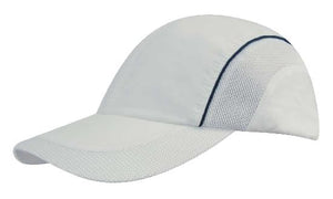 4 Panel Sports Cap with Mesh Inserts - Custom Embroidered -