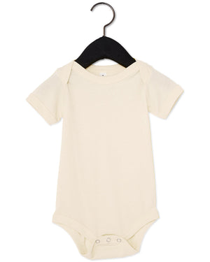 BELLA + CANVAS Infant Jersey Short-Sleeve One-Piece - Natural