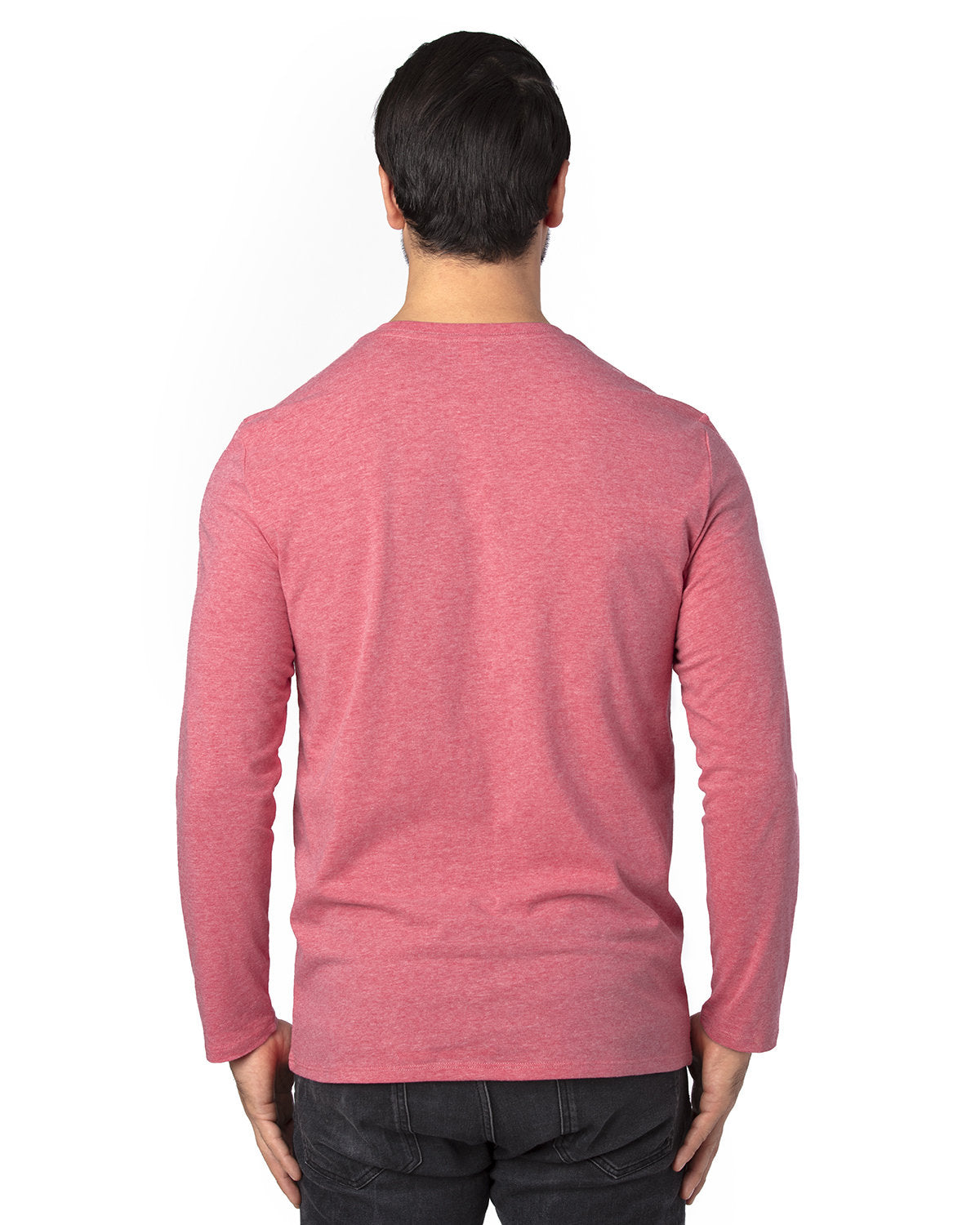 Threadfast Unisex Ultimate CVC Long-Sleeve T-Shirt - Back