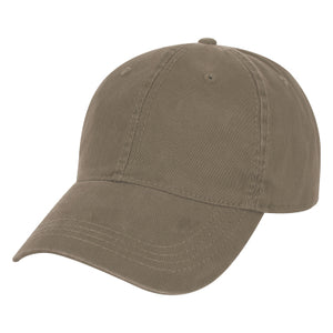 Washed Cotton Cap - Dark Khaki