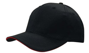 6 Panel Cap Breathable P-Twill with Sandwich - Custom Embroidered -