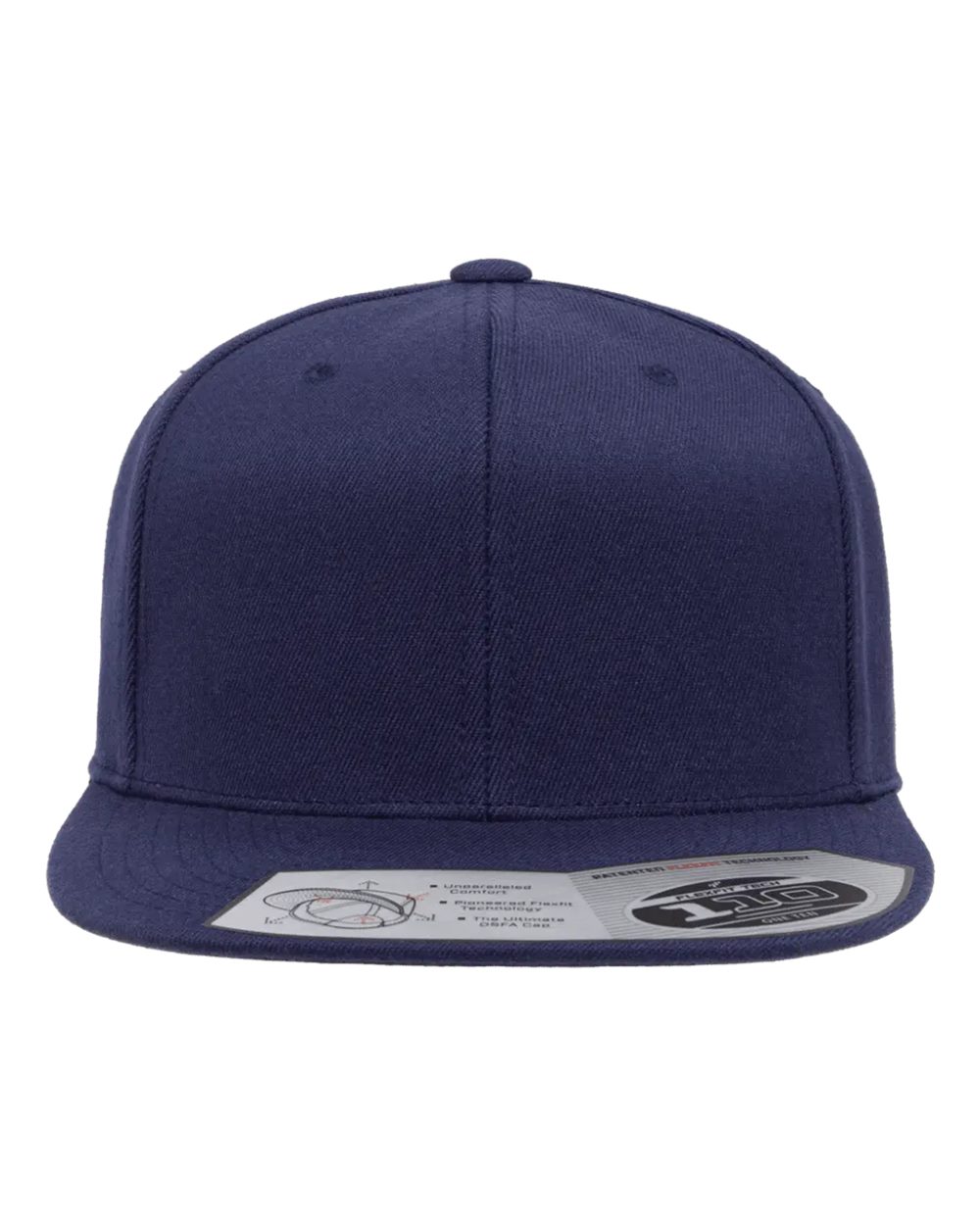 Flexfit Adult Wool Blend Snapback Cap - Navy