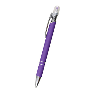 Mia Incline Pen With Highlighter - Purple