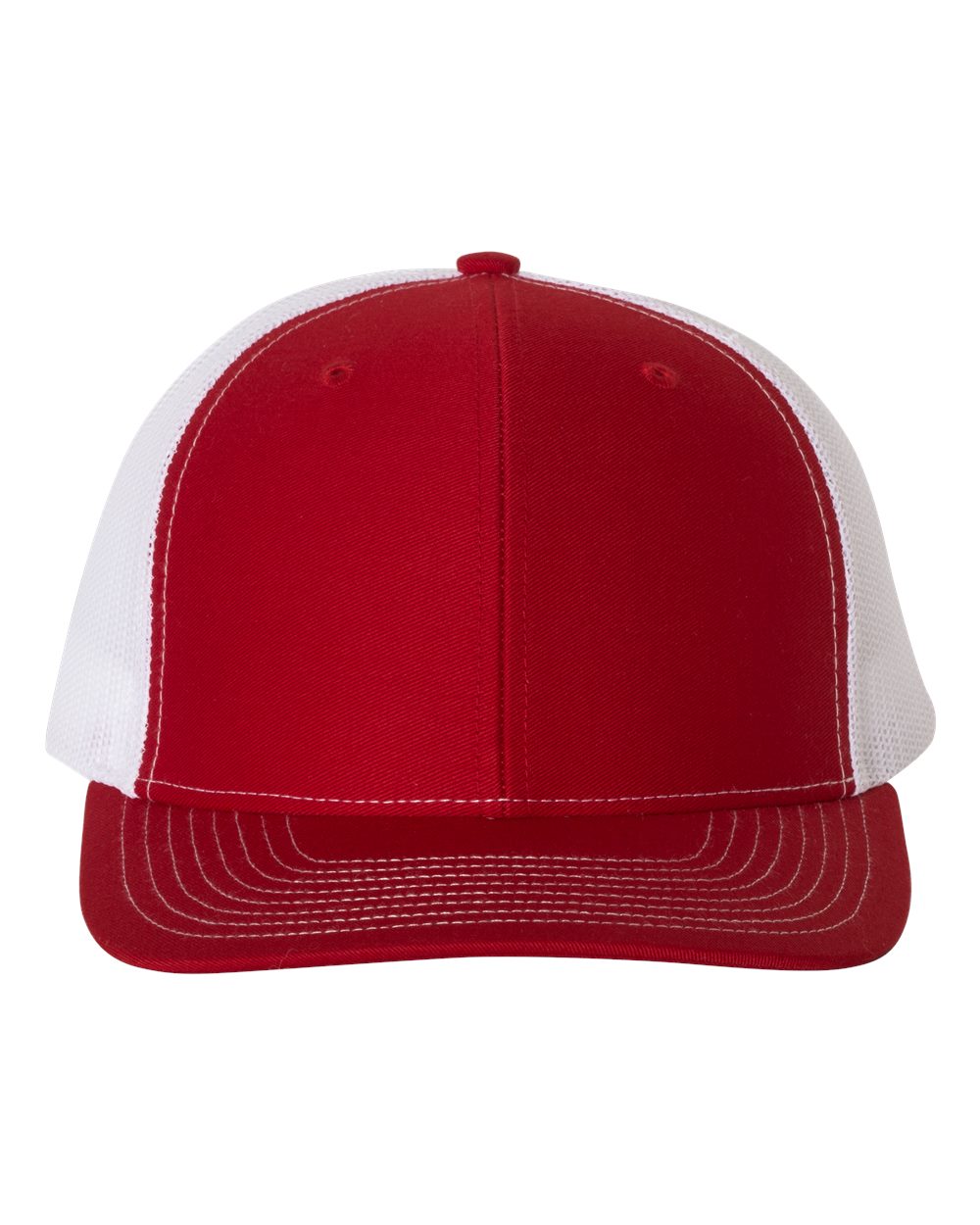 Richardson 112 Adjustable Snapback Trucker Cap - Red/ White