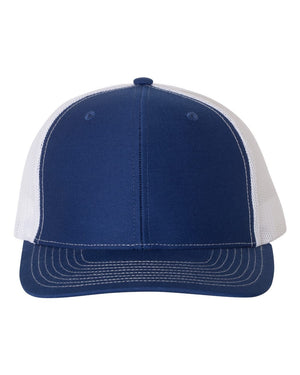 Richardson 112 Adjustable Snapback Trucker Cap - Royal/ White