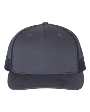 Richardson 112FP Five-Panel Trucker Cap - Ombre Blue/ Navy