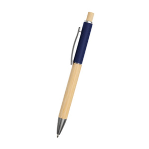 Anderson Sleek Write Bamboo Pen - Navy/Bamboo