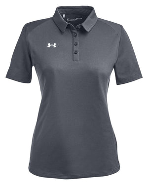 Under Armour Ladies' Tech™ Polo - Cs Grey Light Heather/ White