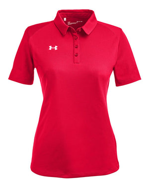 Under Armour Ladies' Tech™ Polo - Red/ White