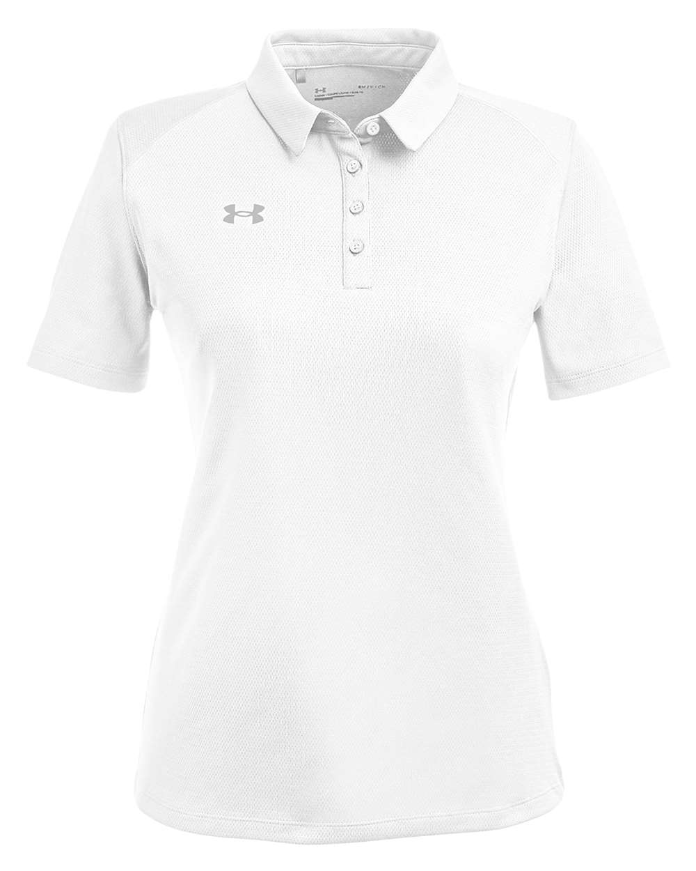Under Armour Ladies' Tech™ Polo - White/ Mod Grey