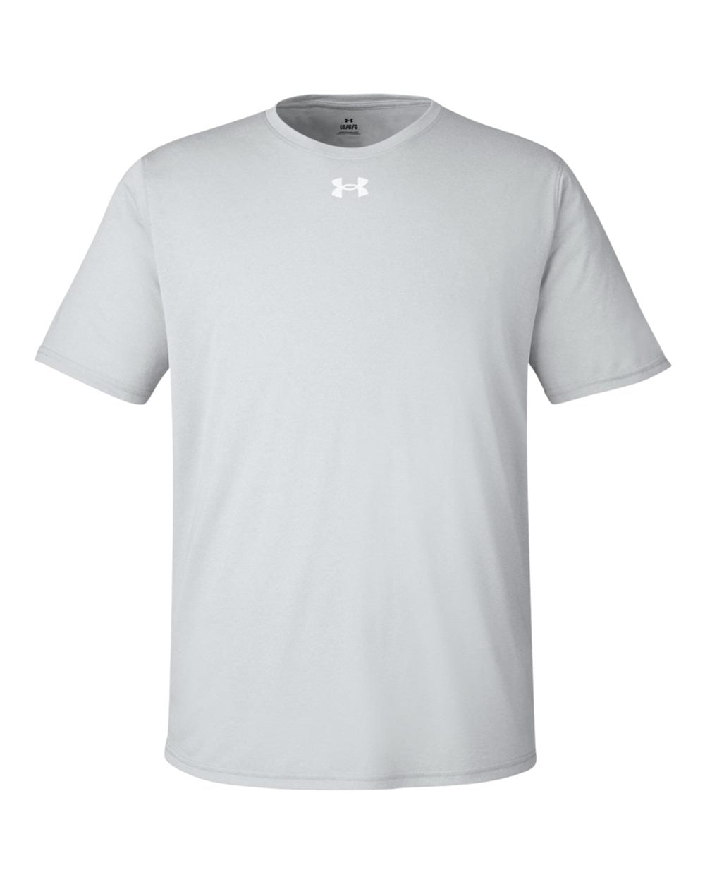 Under Armour Men's Team Tech T-Shirt - Mod Grey Light Heather/ White