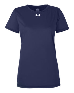 Under Armour Ladies' Team Tech T-Shirt - Midnight Navy/ White