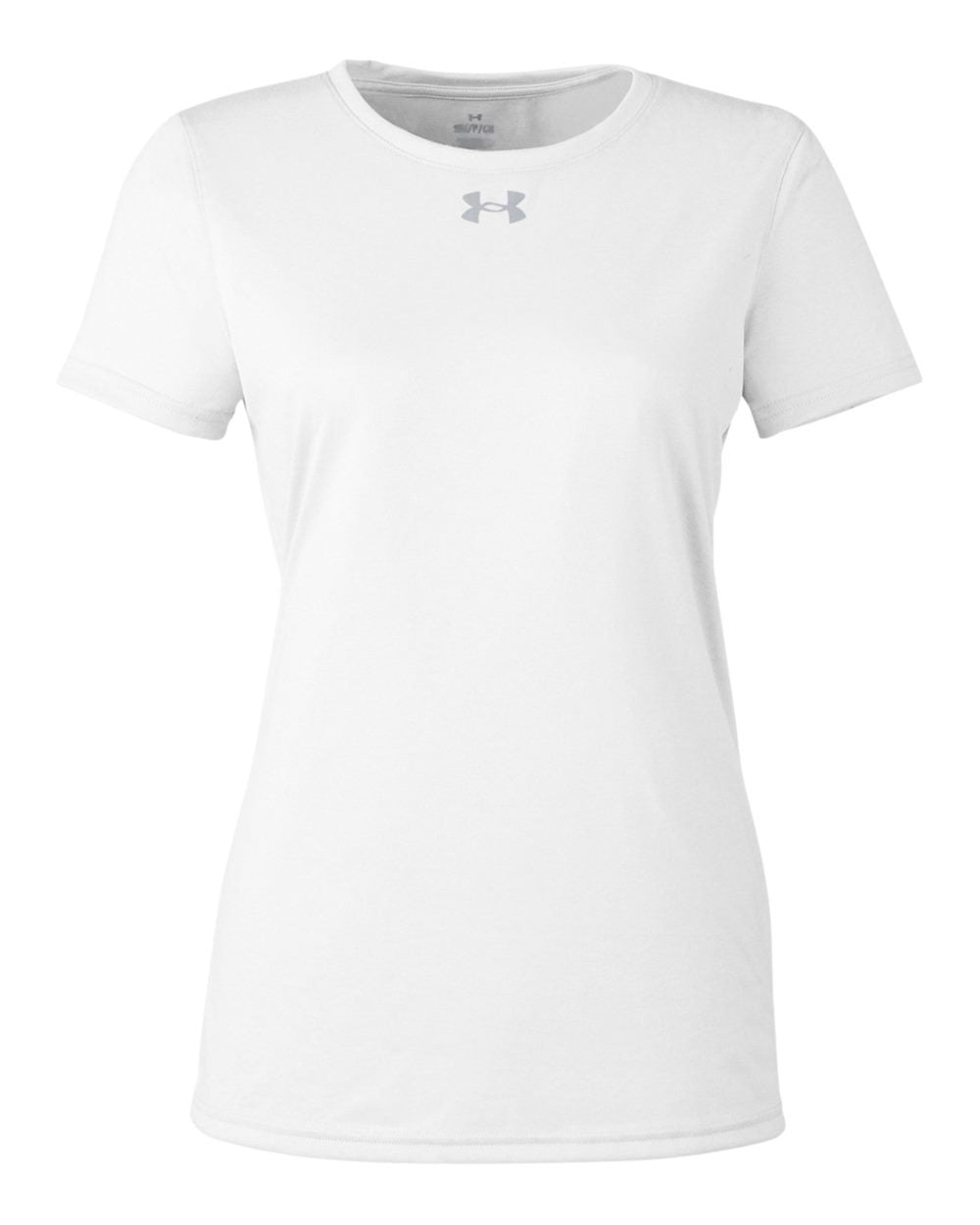 Under Armour Ladies' Team Tech T-Shirt - White/ Mod Grey