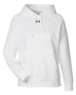 Under Armour Ladies' Rival Fleece Hooded Sweatshirt - White