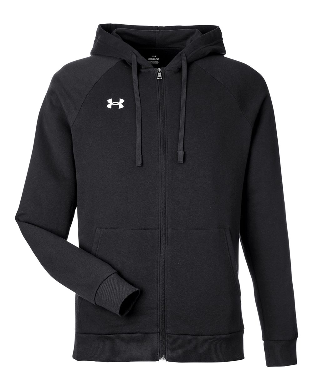 Under Armour Men's Rival Fleece Full-Zip - Black/ White