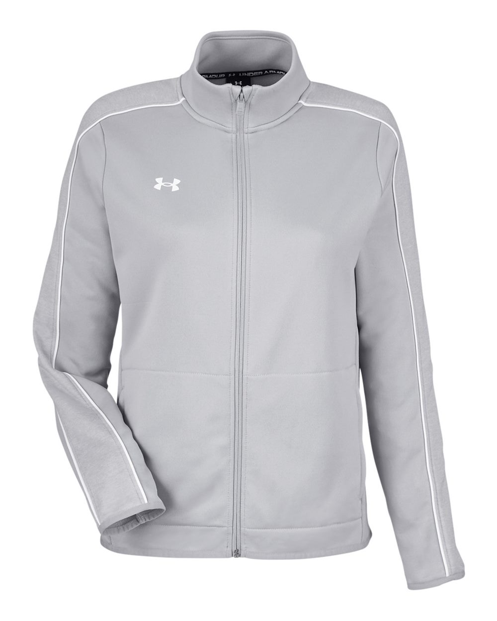Under Armour Ladies' Command Full-Zip 2.0 - Mod Grey/ White