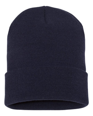 YP Classics Adult Cuffed Knit Beanie - Navy