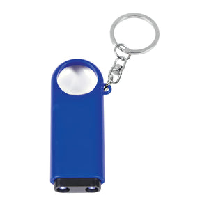 Magnifier And LED Light Key Chain - Blue