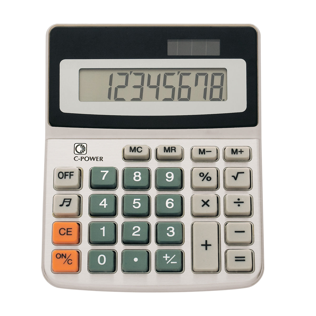 Desk Calculator - Silver With Black
