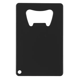Credit Card Shaped Bottle Opener - Black