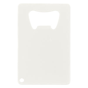 Credit Card Shaped Bottle Opener - White