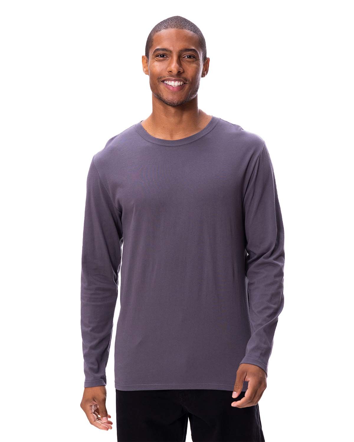 Threadfast Unisex Ultimate Long-Sleeve T-Shirt - Coal