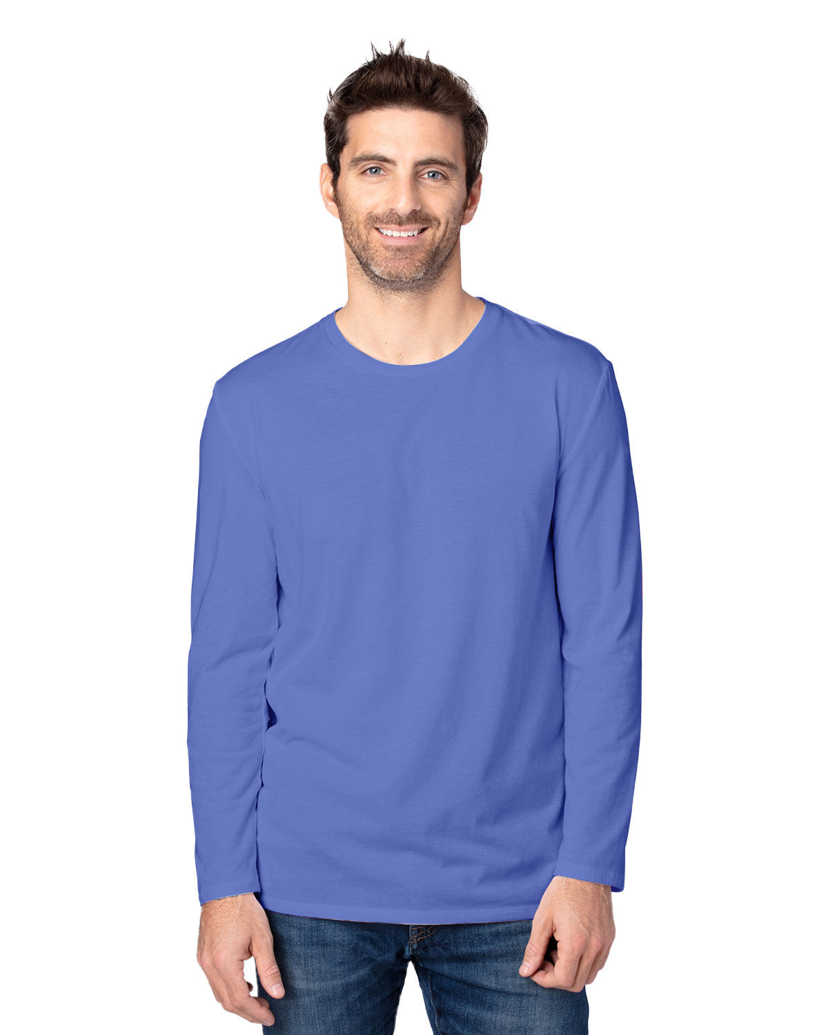 Threadfast Unisex Ultimate Long-Sleeve T-Shirt - Denim