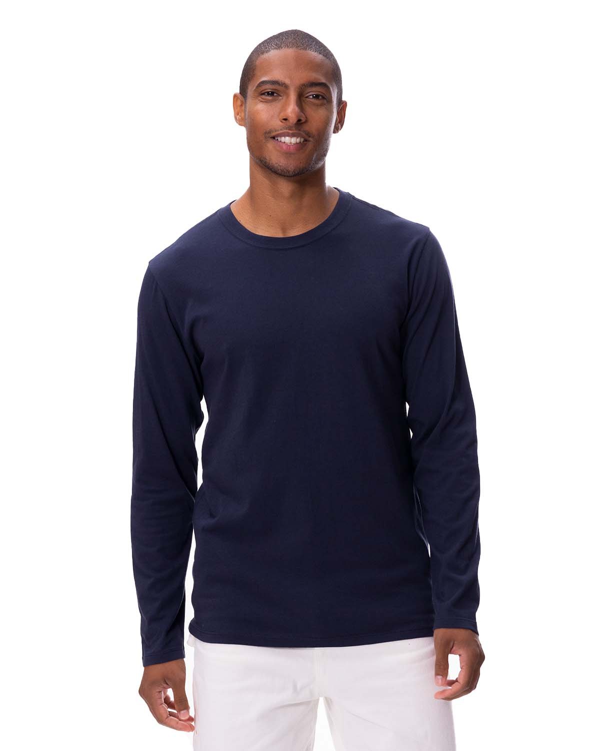 Threadfast Unisex Ultimate Long-Sleeve T-Shirt - Midnight Navy