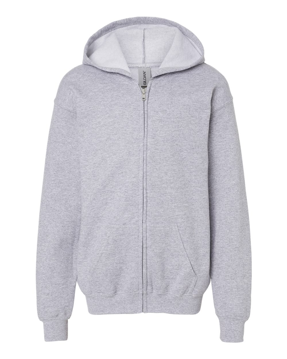 Gildan Youth Heavy Blend™ Youth Full-Zip Hooded Sweatshirt - Sport Grey