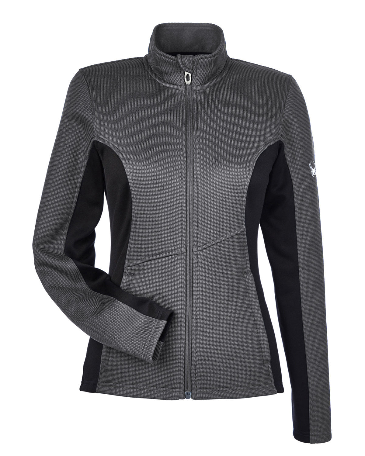 Spyder Ladies' Constant Full-Zip Sweater Fleece Jacket - Polar/Blk