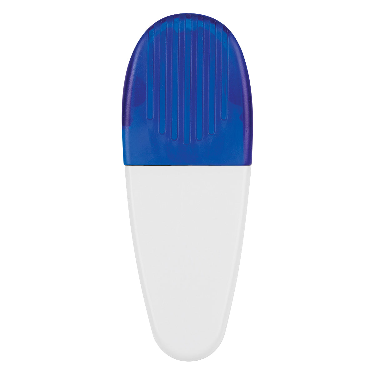 Alligator Clip - White With Blue