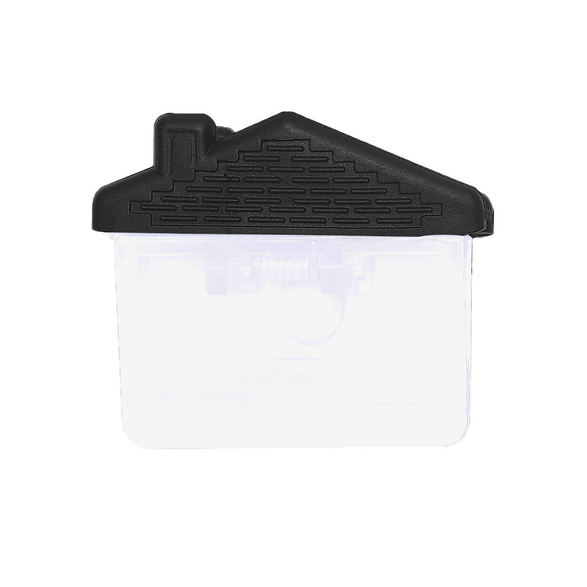 House Shape Clip - White With Black