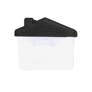 House Shape Clip - White With Black