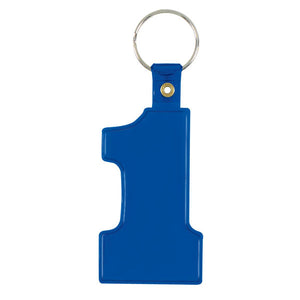 Number 1 Flexy Key Tag - Blue