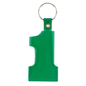 Number 1 Flexy Key Tag - Green