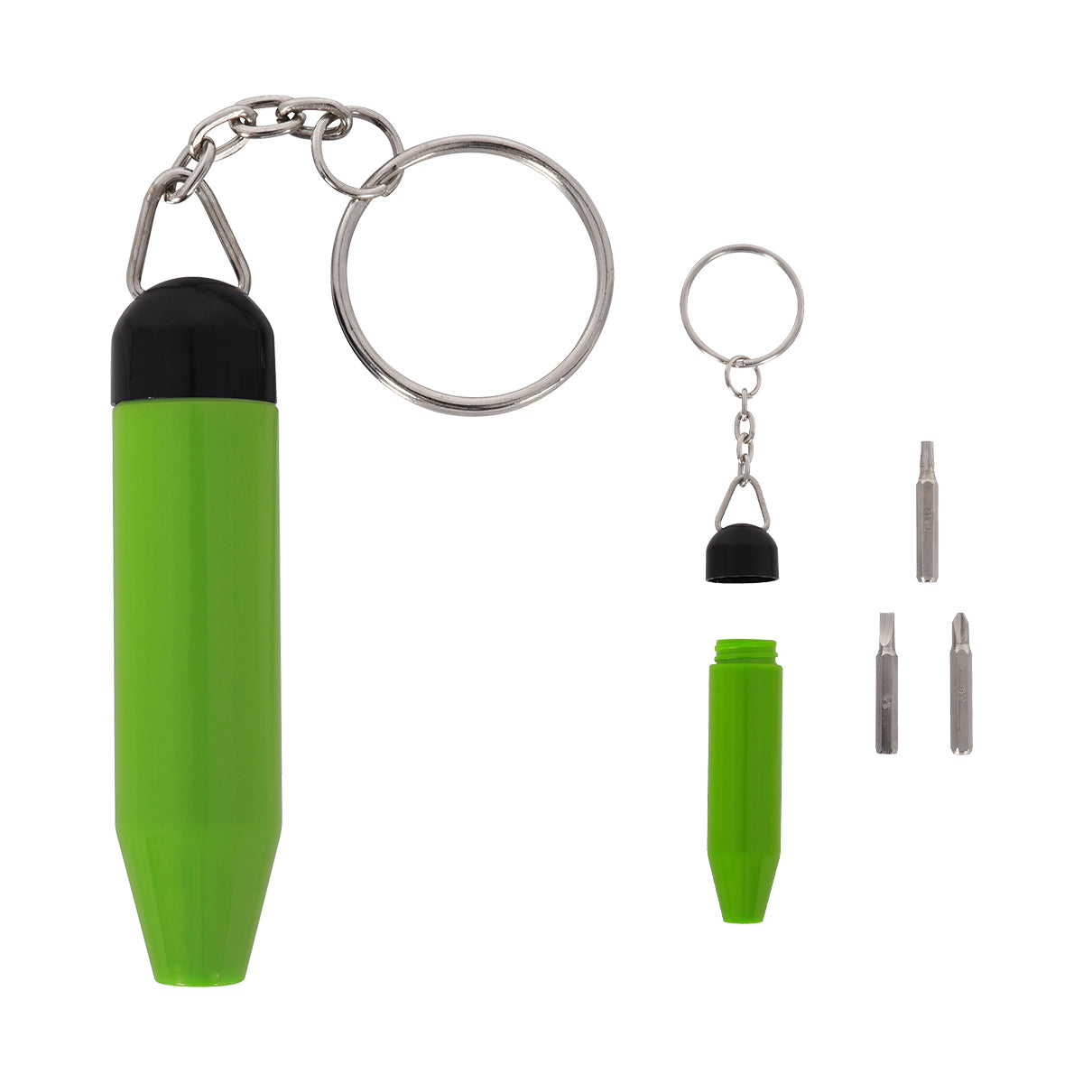 Mini Tool Keychain Kit - Lime
