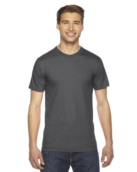 American Apparel Unisex Fine Jersey Short-Sleeve T-Shirt - Asphalt