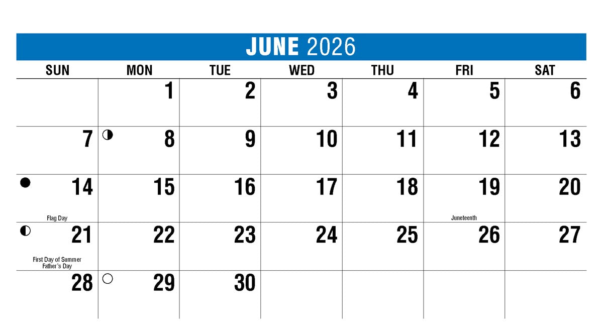 Scenes of America 2026 Promotional Desk Calendar