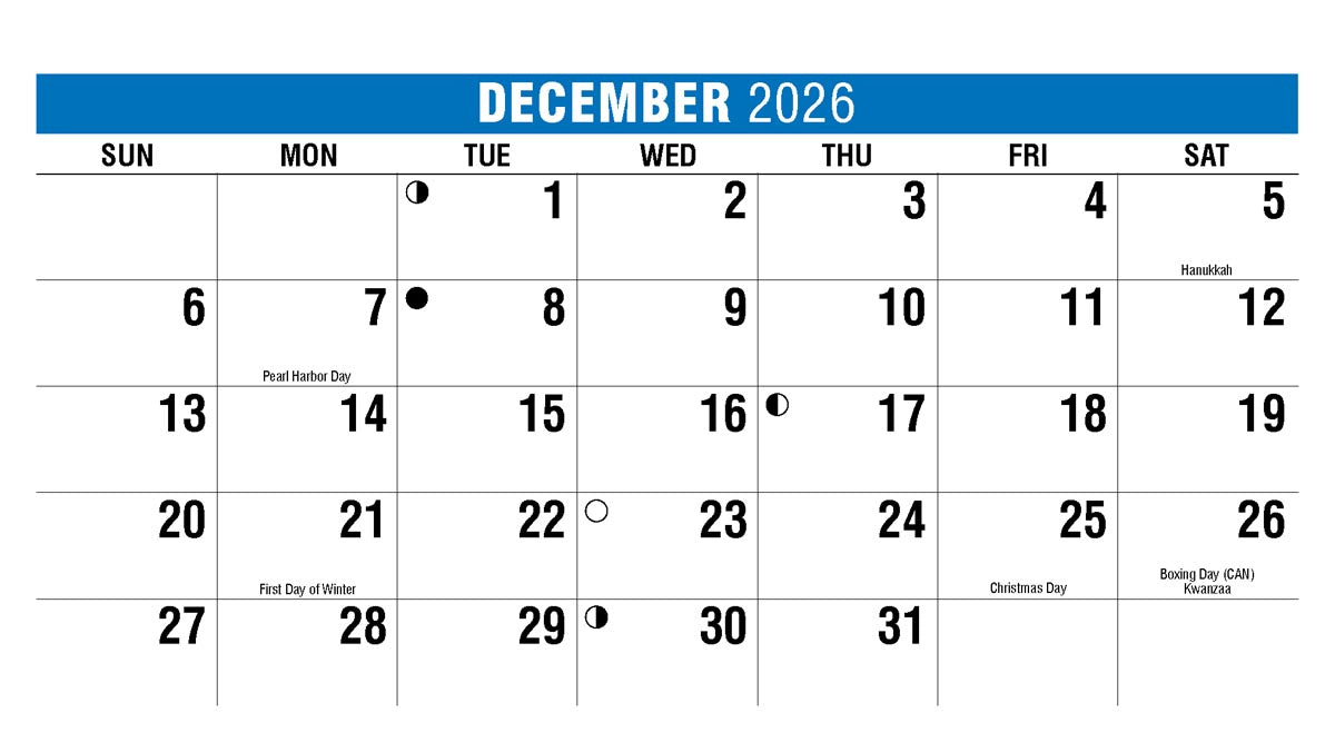 Scenes of America 2026 Promotional Desk Calendar