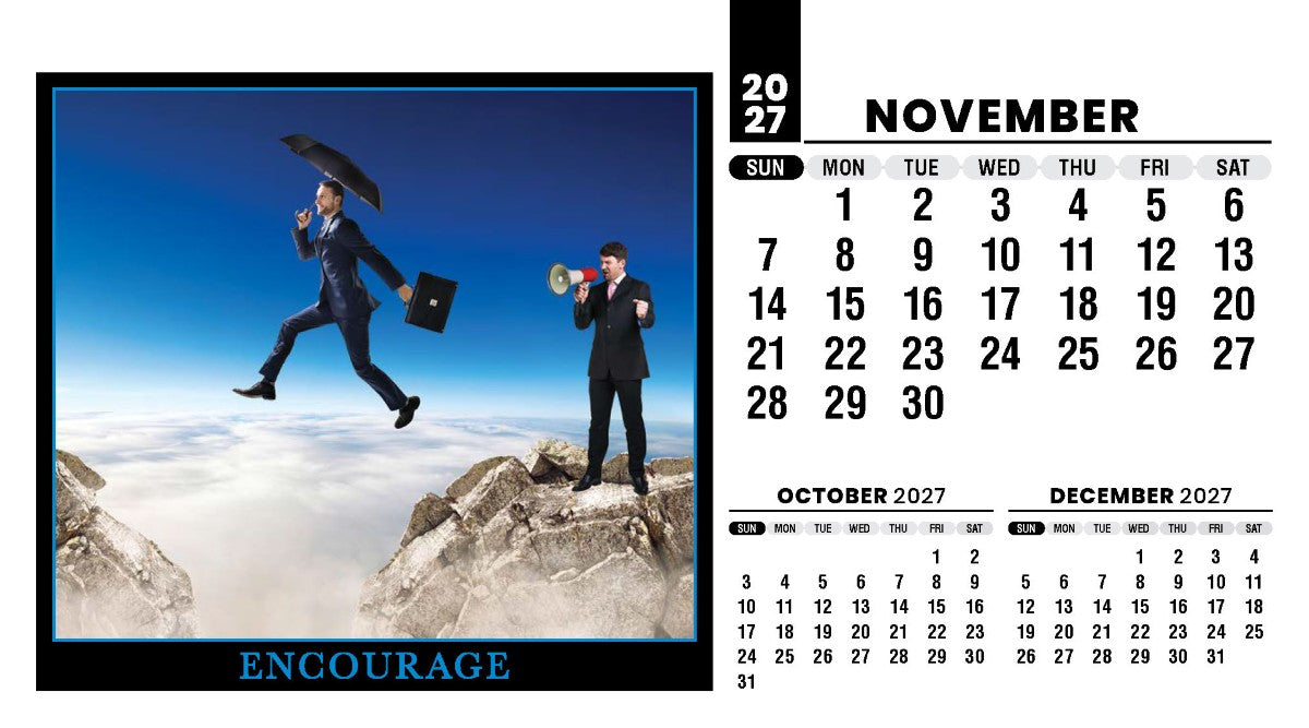 Motivation 2027 Promotional Desk Calendar