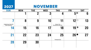 Scenes of America 2027 Promotional Desk Calendar